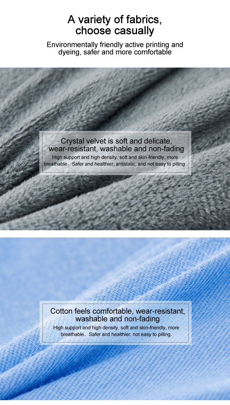 Velvet U-Shaped Pregnancy Pillow, Soft Maternity Body Support for Back & Belly