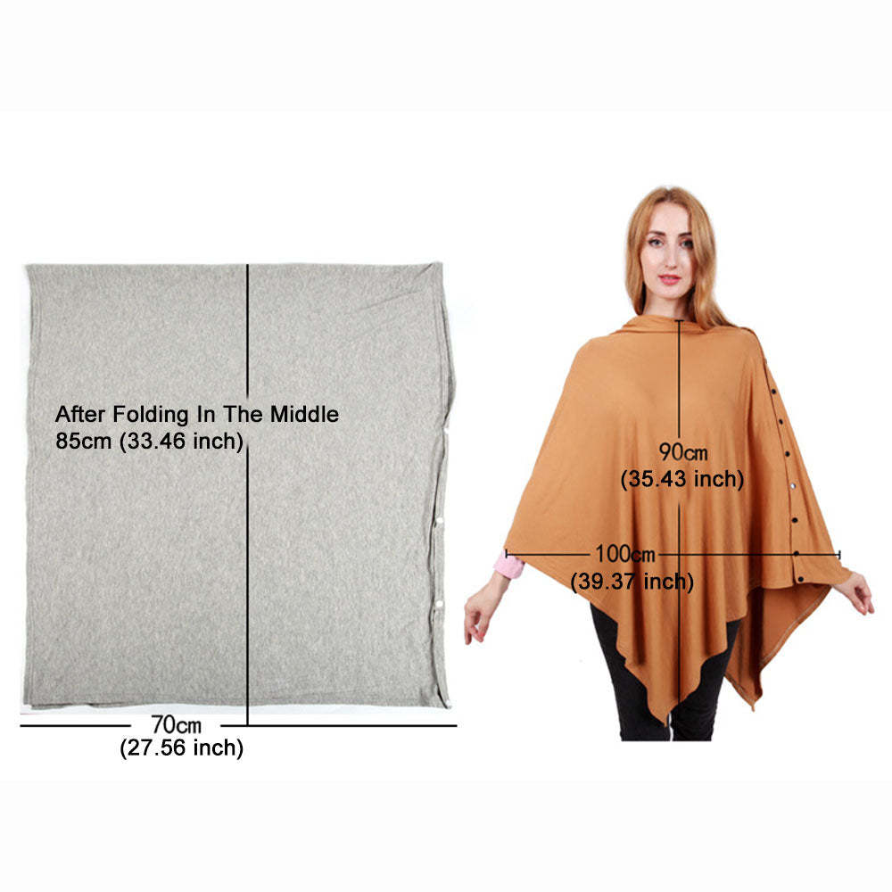 Multi-Use Nursing Cover Blanket, Warm Breastfeeding Shawl & Stroller Canopy