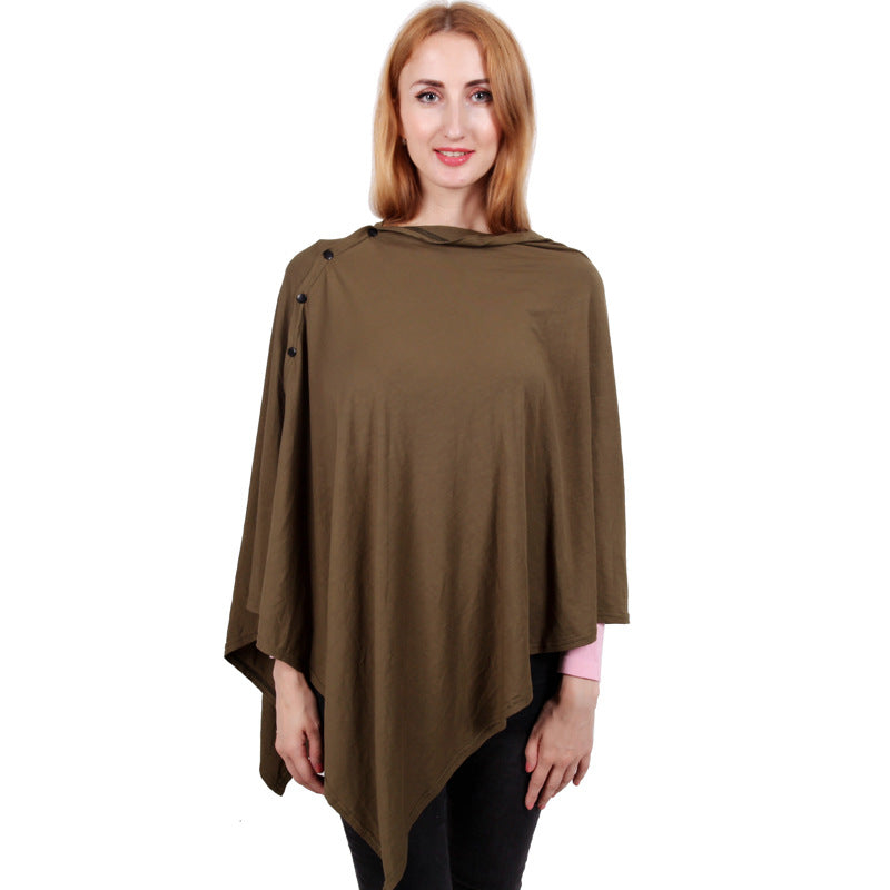 Multi-Use Nursing Cover Blanket, Warm Breastfeeding Shawl & Stroller Canopy