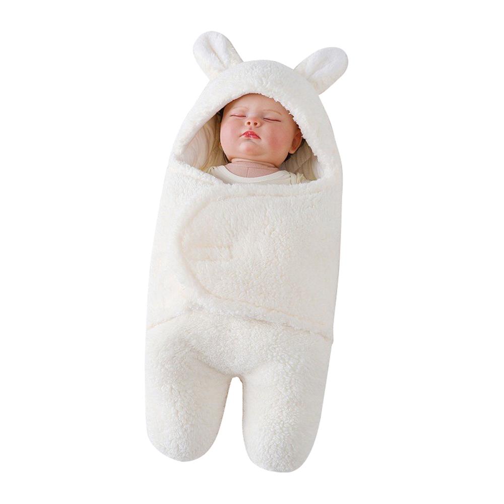 Sherpa Baby Sleep Sack Soothing Swaddle Wrap for Newborns 0-6M