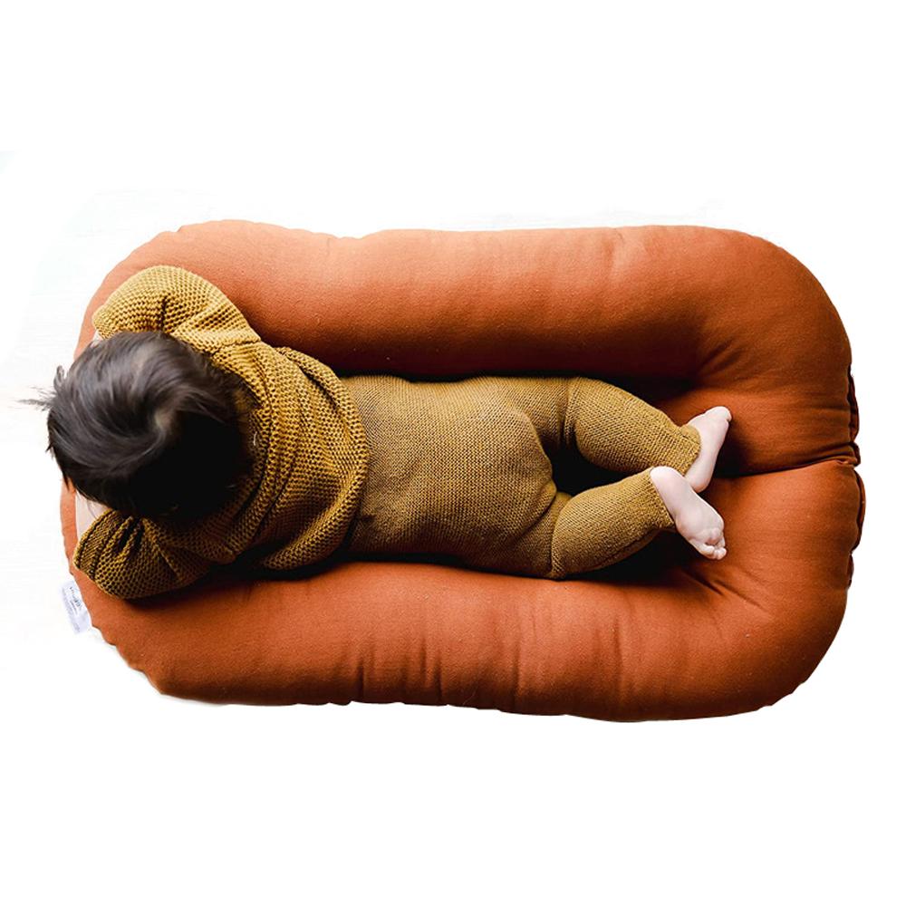 Breathable Baby Lounger Nest Snuggle Design,Portable Cotton Travel Bed for Newborn Co-Sleeping