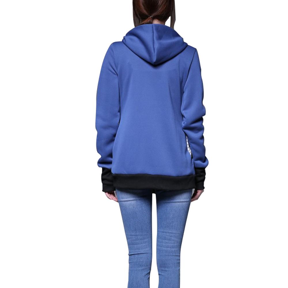 Mom Kangaroo Pouch Hoodie Pocket Baby Carrier Sweatshirt Coat