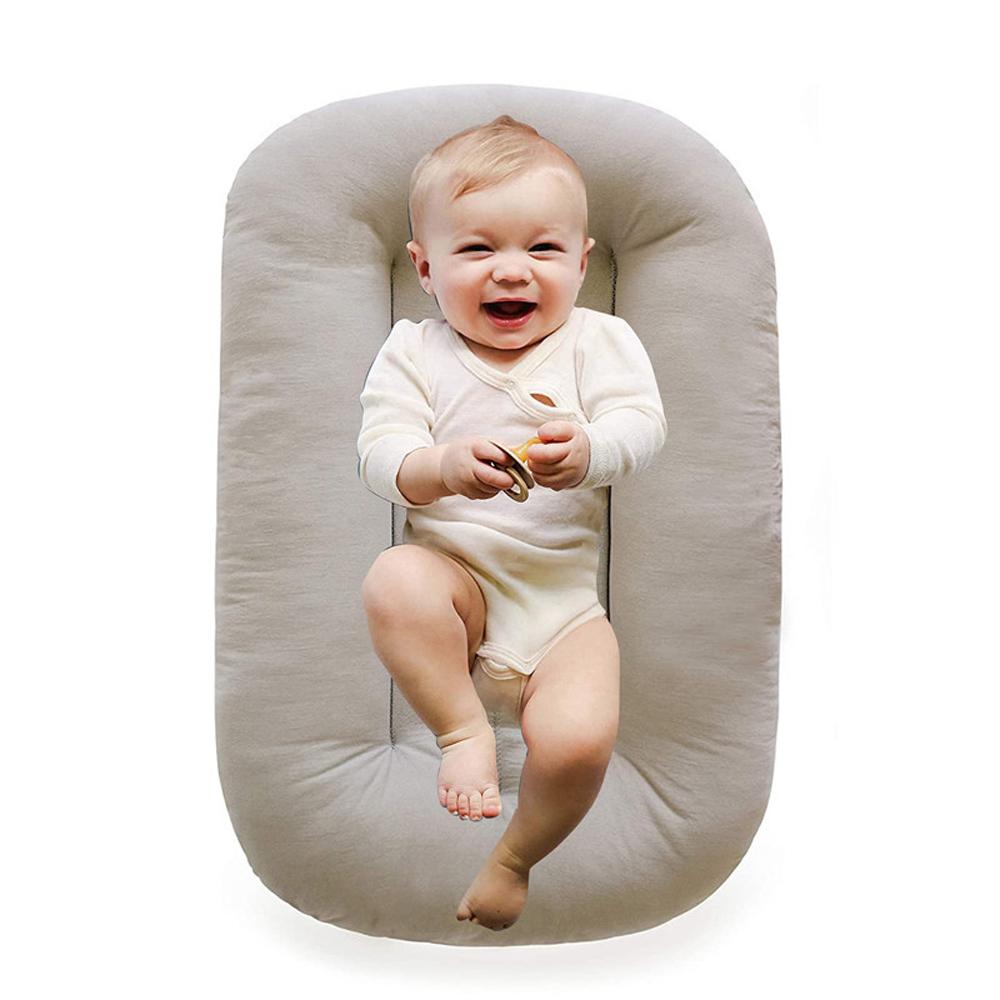 Breathable Baby Lounger Nest Snuggle Design,Portable Cotton Travel Bed for Newborn Co-Sleeping