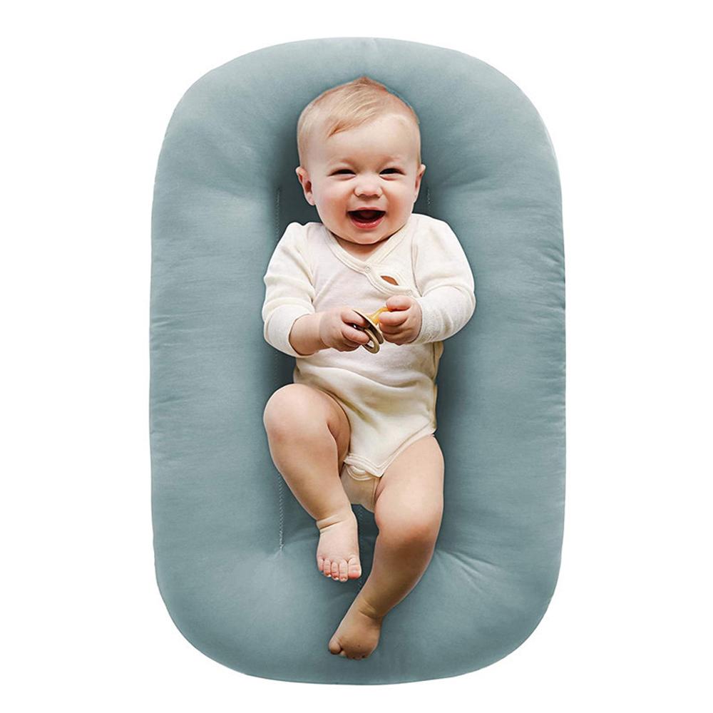 Breathable Baby Lounger Nest Snuggle Design,Portable Cotton Travel Bed for Newborn Co-Sleeping