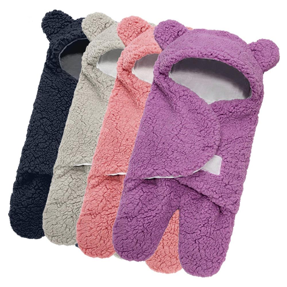 MomLittles Plush Split-Leg Sleep Sack,Warm Winter Baby Walker Sleepsuit with Feet