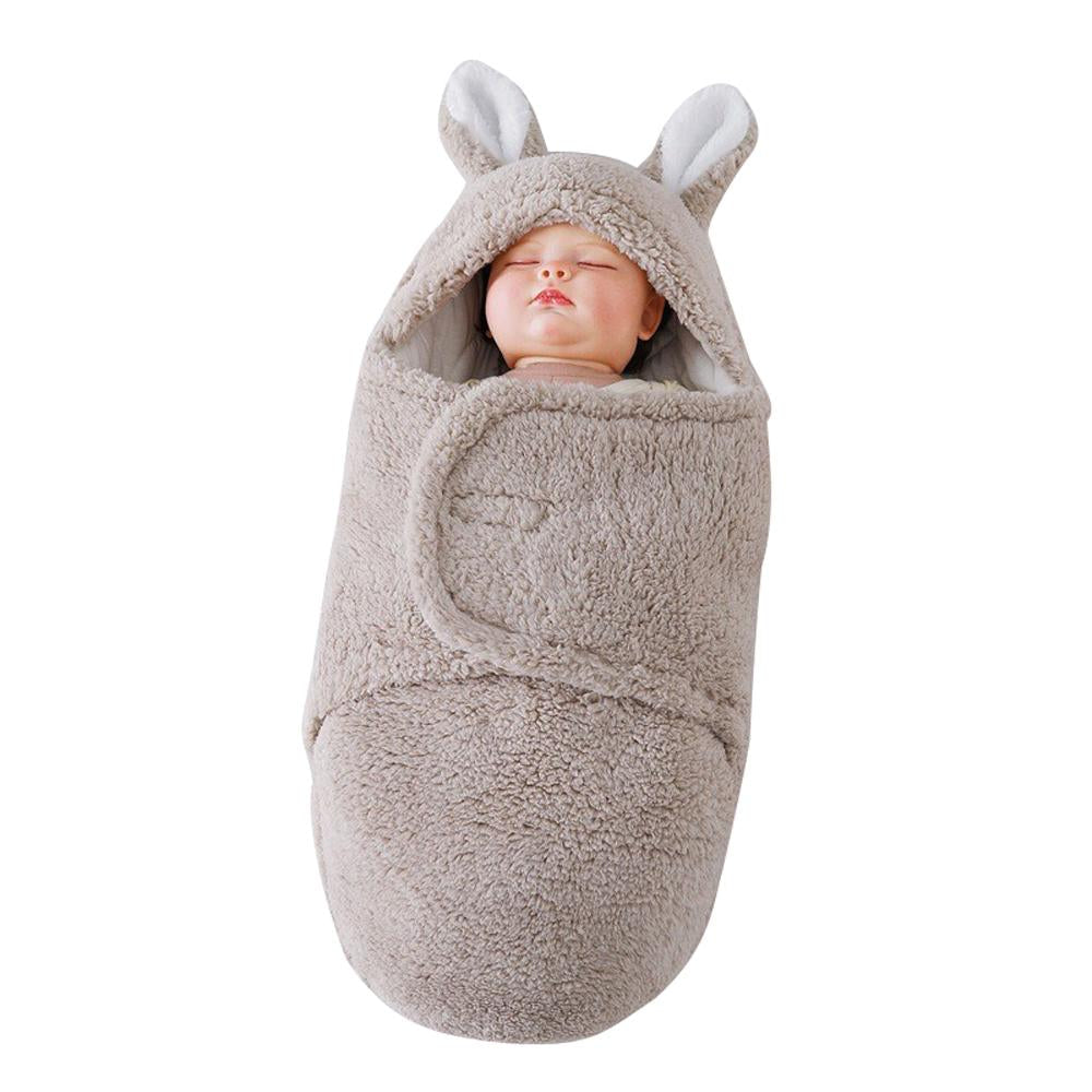 Sherpa Baby Sleep Sack Soothing Swaddle Wrap for Newborns 0-6M