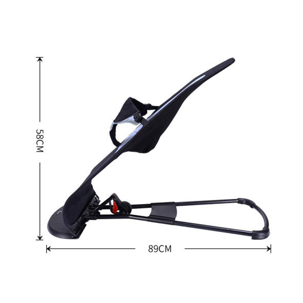 MomLittles Adjustable Baby Bouncer Rocker, Cozy Infant Rocking Chair with Music & Toys