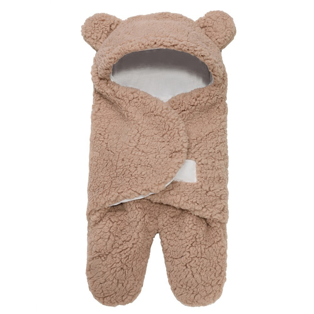 MomLittles Plush Split-Leg Sleep Sack,Warm Winter Baby Walker Sleepsuit with Feet