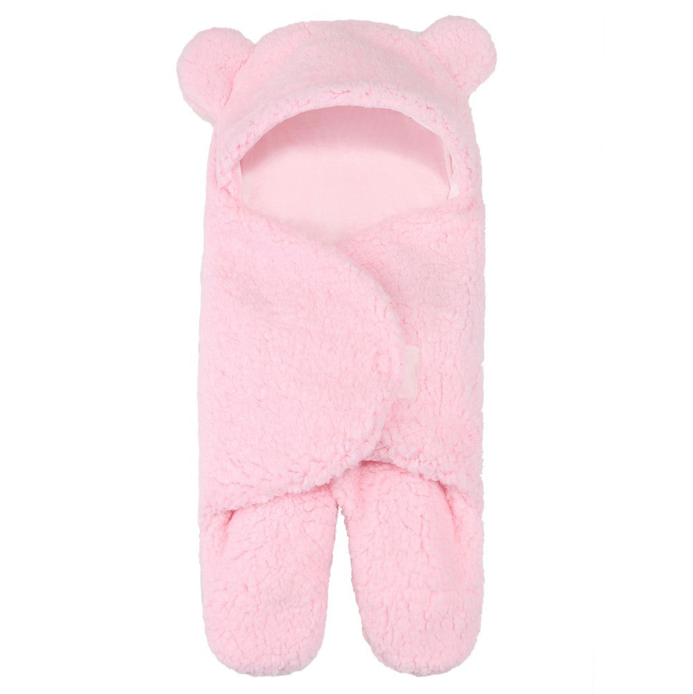 MomLittles Plush Split-Leg Sleep Sack,Warm Winter Baby Walker Sleepsuit with Feet