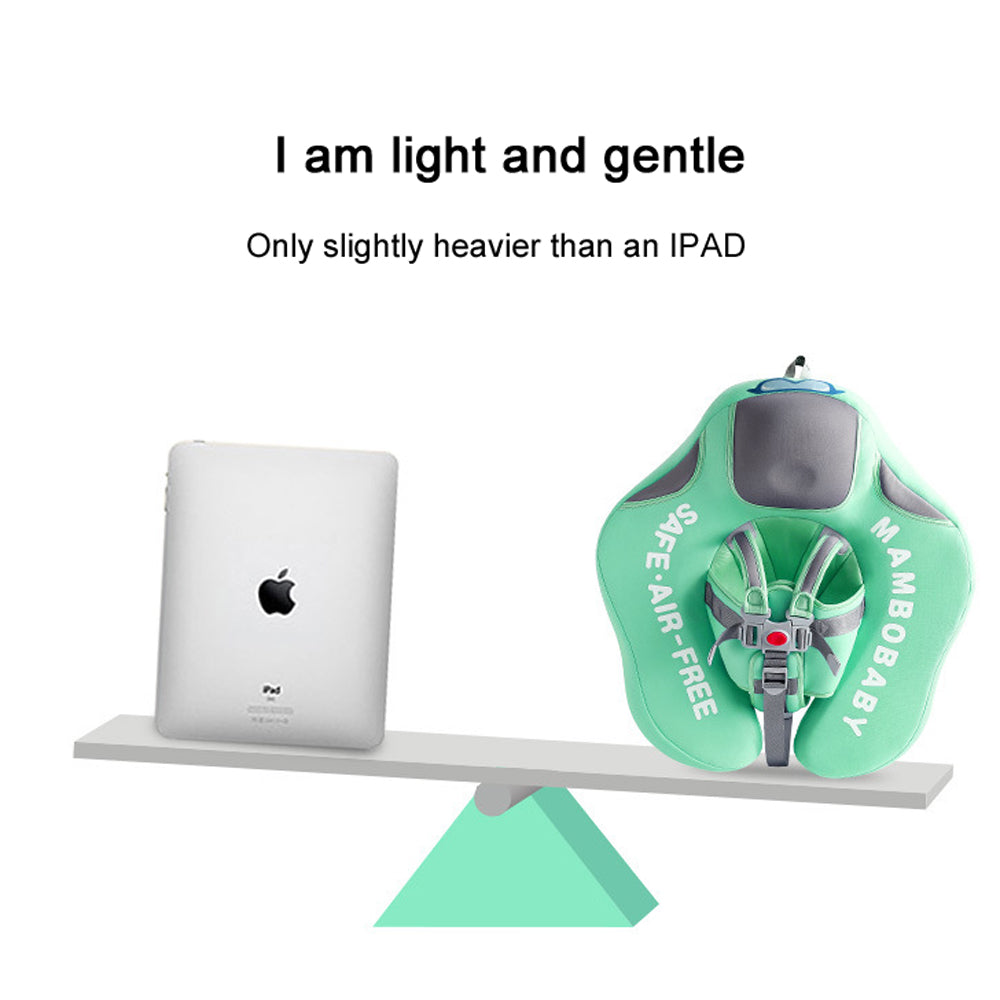 MomLittles Anti-Flip Baby Swim Float with Canopy, Butterfly Pool Float with Tail Non-Inflatable