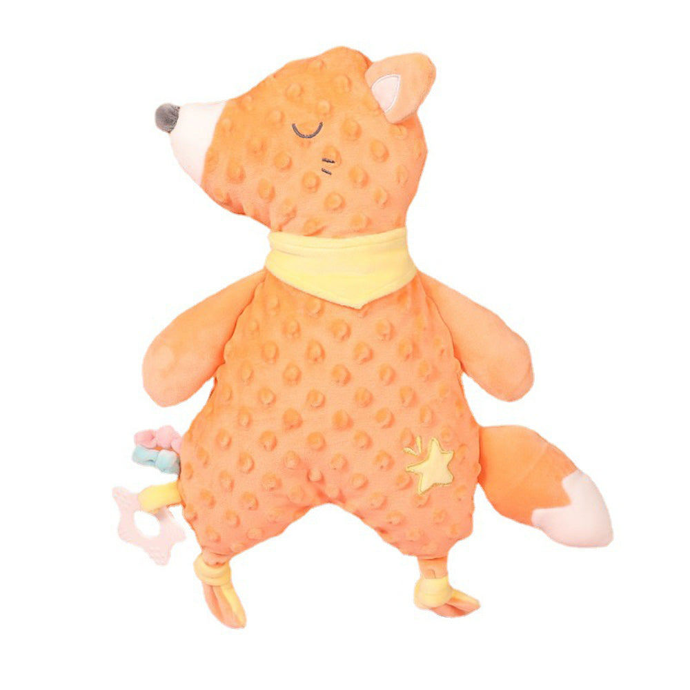 3-Pack Baby Security Blanket Set, Soft Plush Lovey Toys with Teether for Newborns