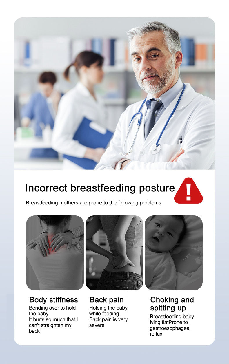 MomLittles Nursing Pillow for Breastfeeding, Multi-Use Infant Support Cushion