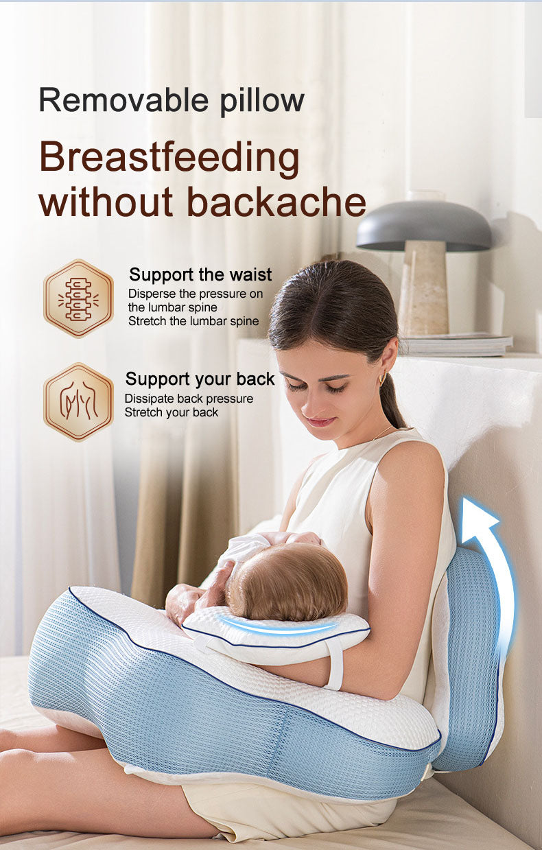 MomLittles Nursing Pillow for Breastfeeding, Multi-Use Infant Support Cushion