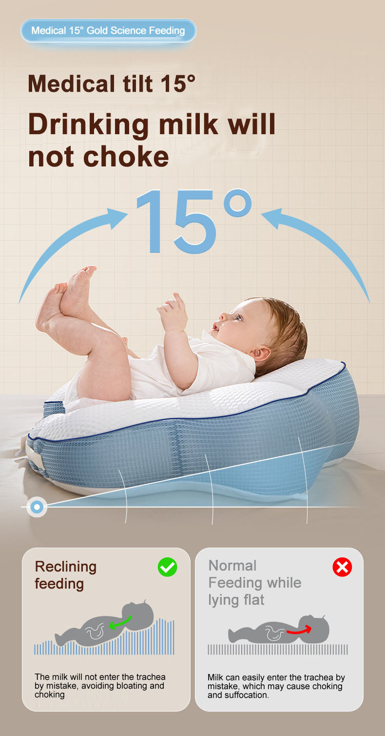 MomLittles Nursing Pillow for Breastfeeding, Multi-Use Infant Support Cushion