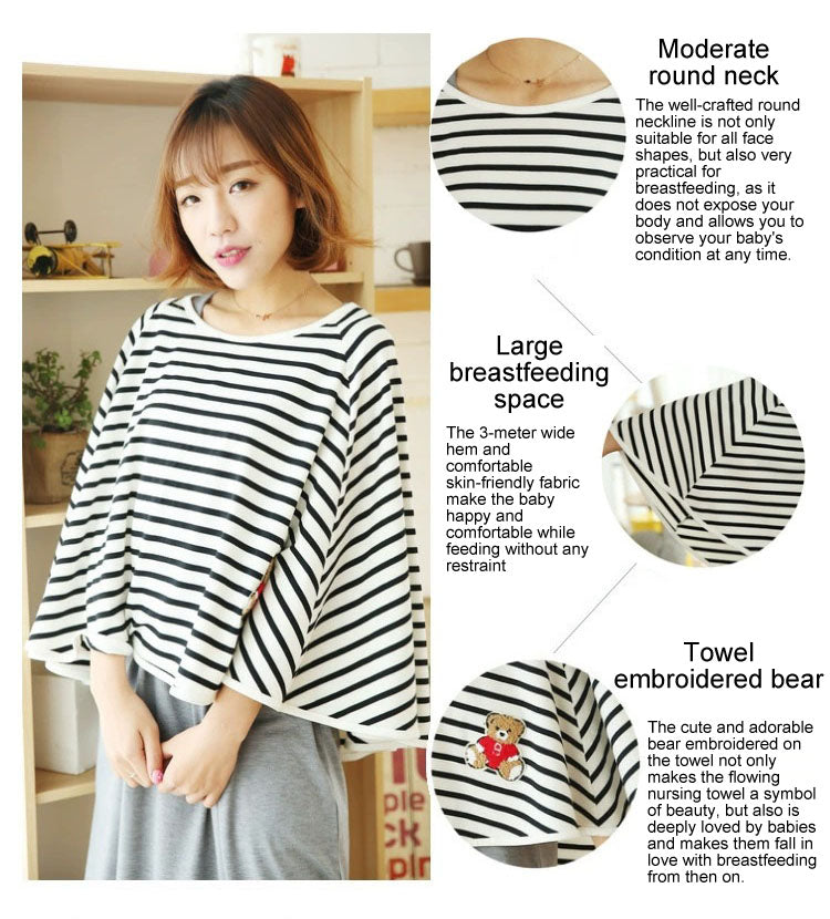 Multi-Use Nursing Cover Scarf, Breathable Breastfeeding Privacy Apron for Mom