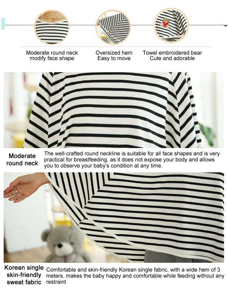 Multi-Use Nursing Cover Scarf, Breathable Breastfeeding Privacy Apron for Mom