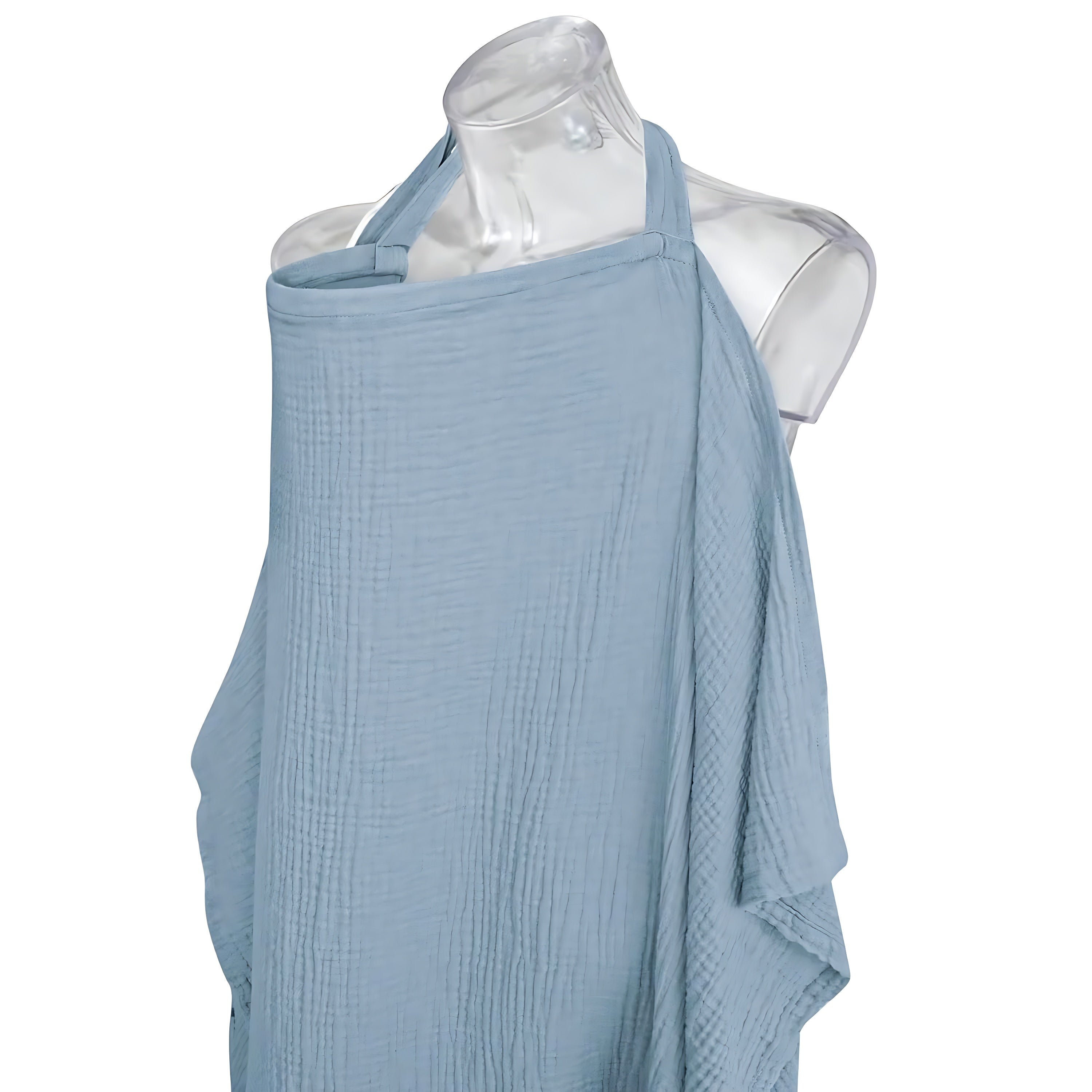 Cotton Nursing Cover with Rigid Neckline, Breathable Breastfeeding Apron Shawl
