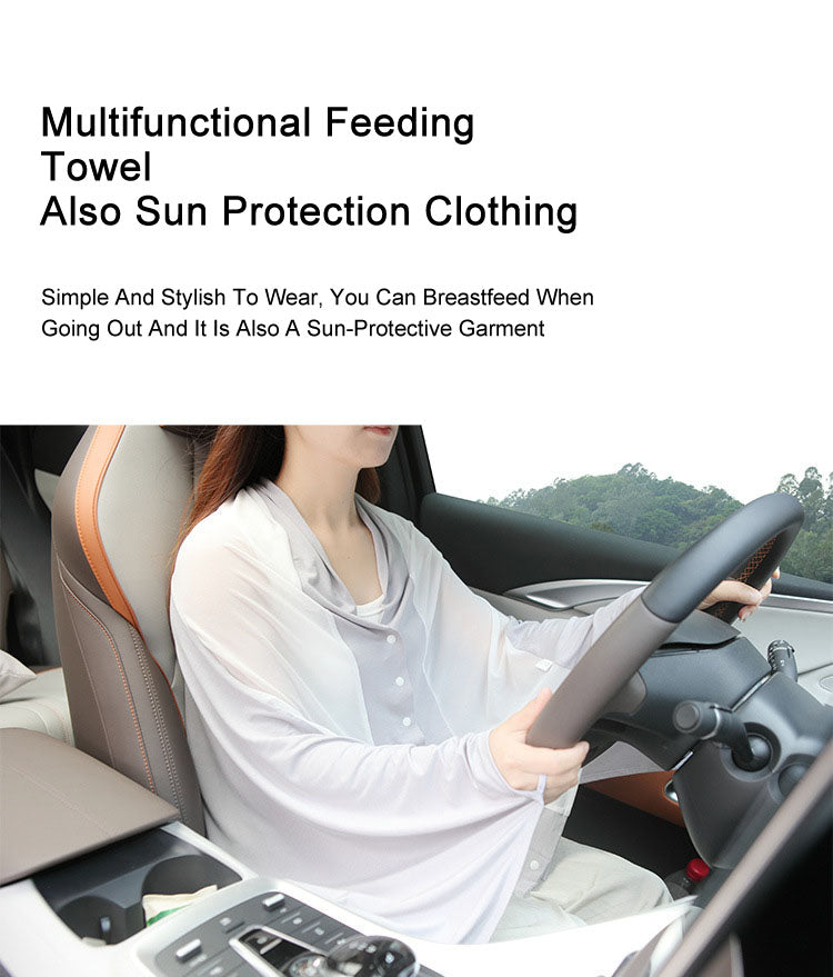 Soft Modal Nursing Scarf & Shawl, Breathable Breastfeeding Cover for Privacy