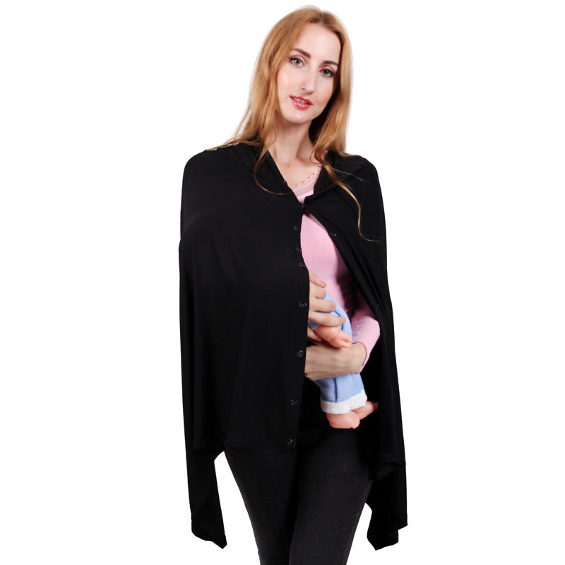 Multi-Use Nursing Cover Blanket, Warm Breastfeeding Shawl & Stroller Canopy