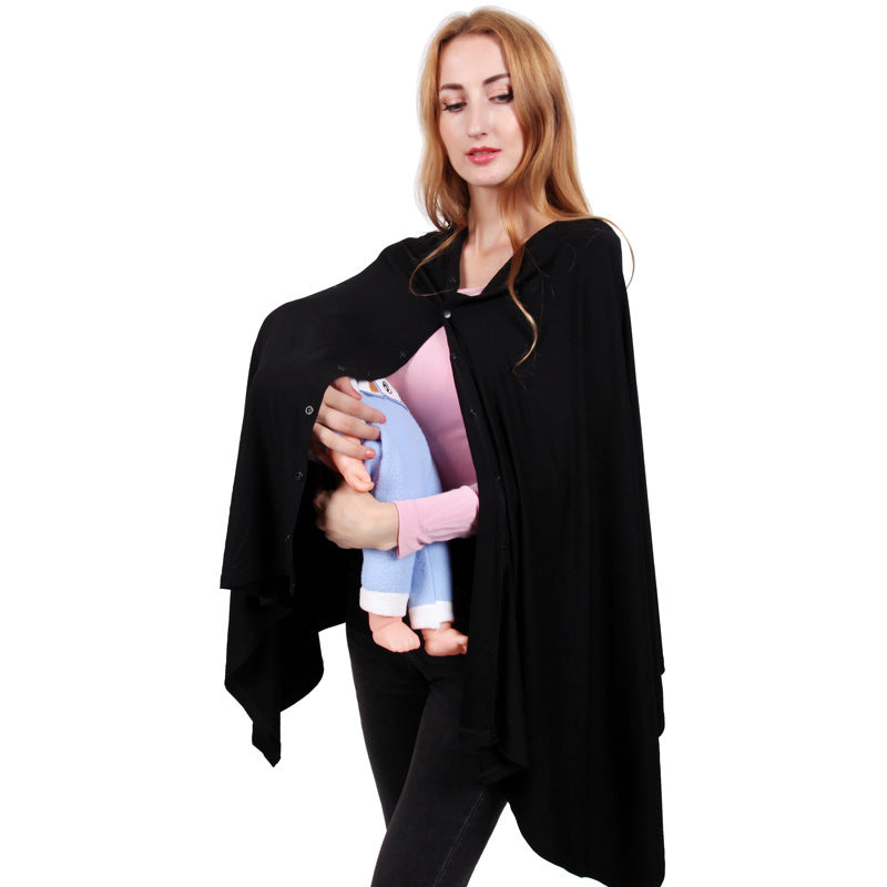 Multi-Use Nursing Cover Blanket, Warm Breastfeeding Shawl & Stroller Canopy