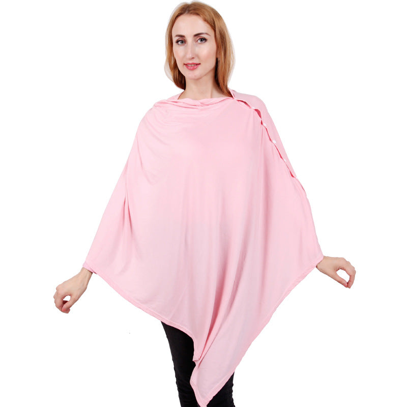 Multi-Use Nursing Cover Blanket, Warm Breastfeeding Shawl & Stroller Canopy