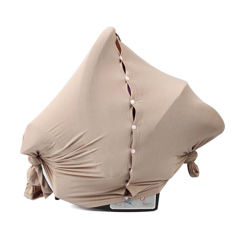 Multi-Use Nursing Cover Blanket, Warm Breastfeeding Shawl & Stroller Canopy