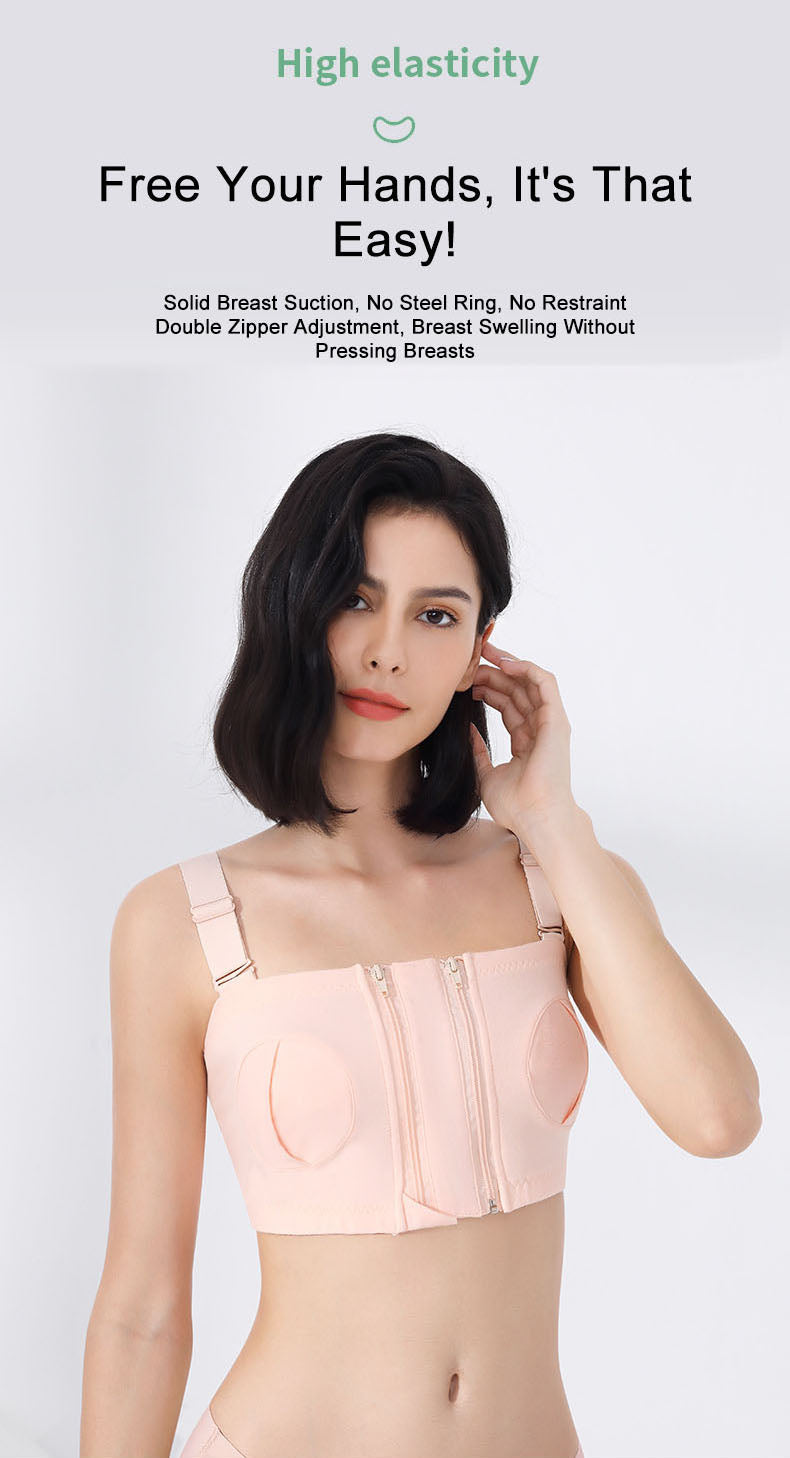 Hands-Free Pumping & Nursing Bra,Adjustable Cotton Support for All Sizes