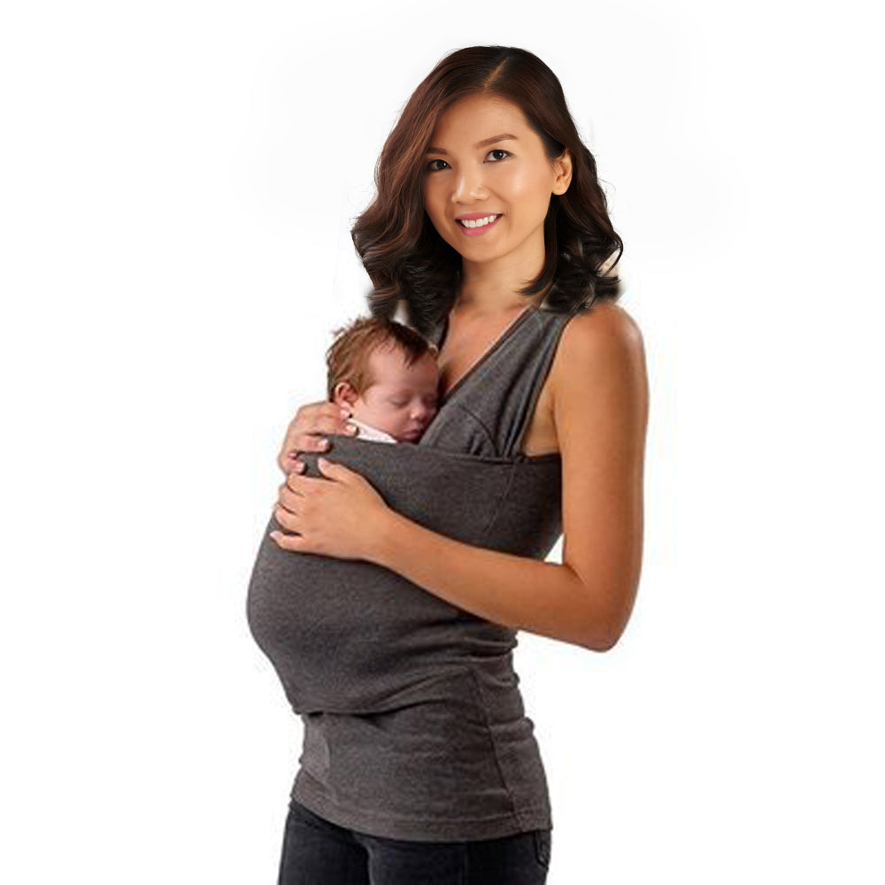 MomLittles Kangaroo Bonding T-Shirt, Baby Pouch Pocket Top for Mom & Dad