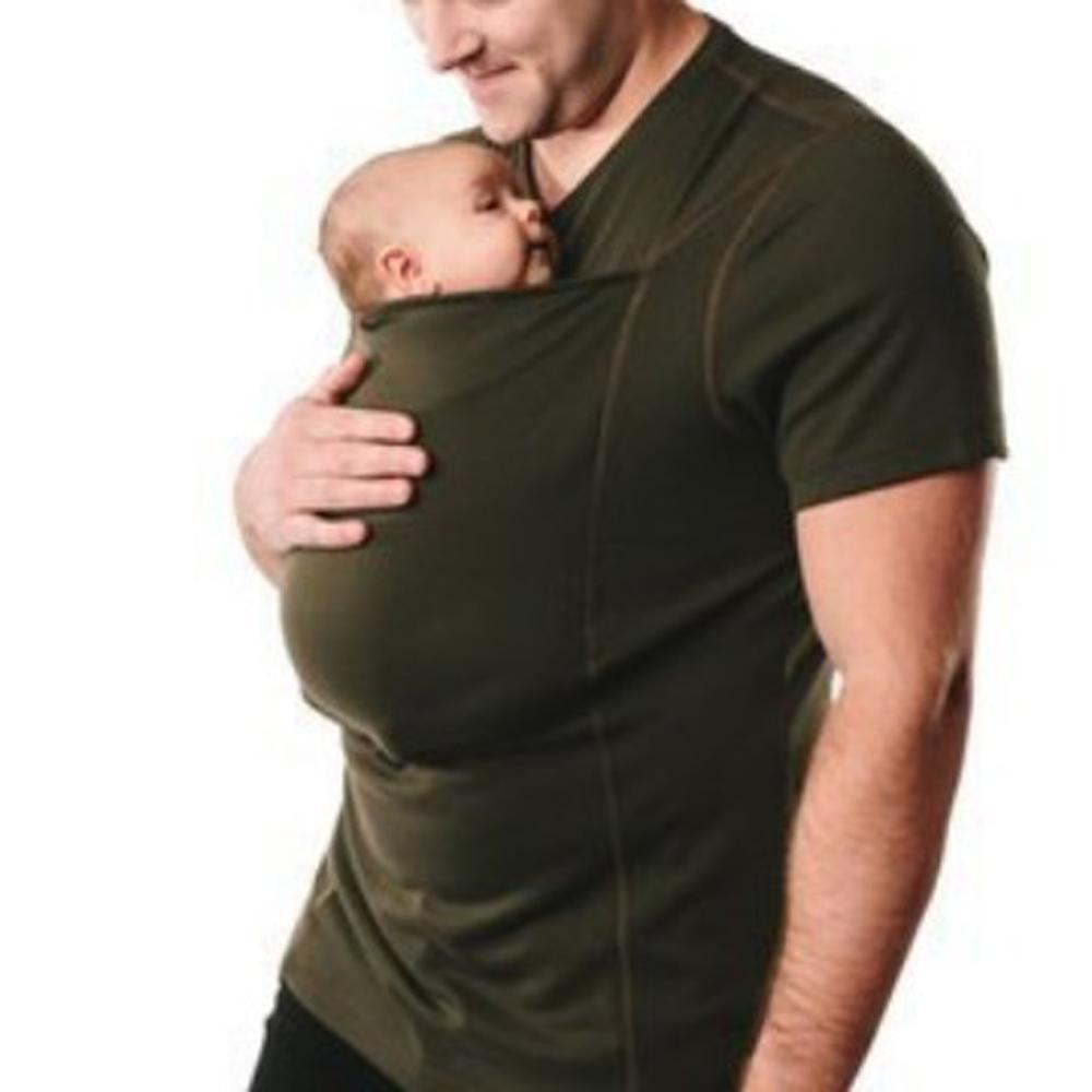 MomLittles Kangaroo Bonding T-Shirt, Baby Pouch Pocket Top for Mom & Dad