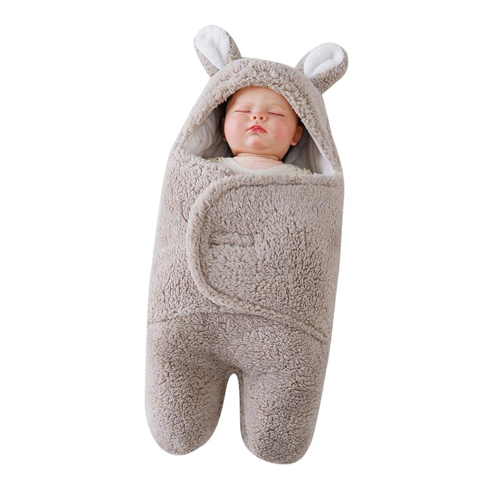 Sherpa Baby Sleep Sack Soothing Swaddle Wrap for Newborns 0-6M
