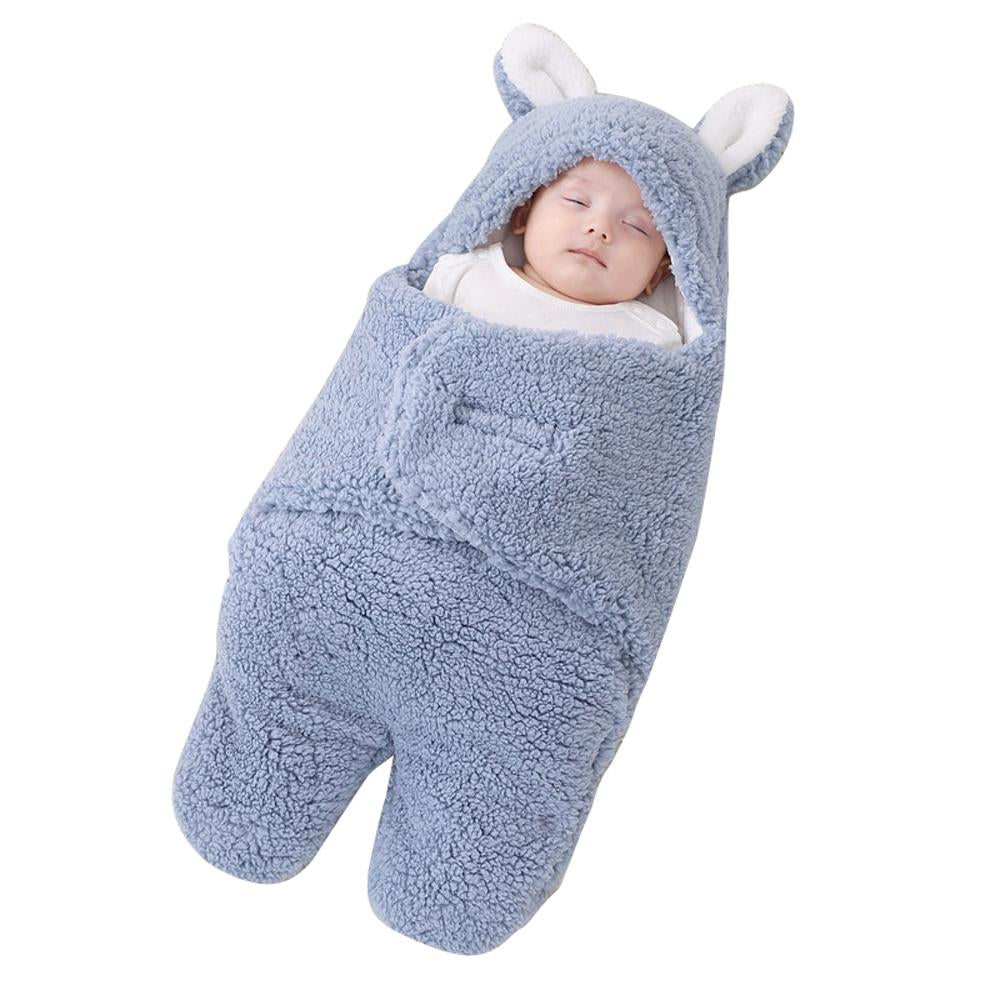 Sherpa Baby Sleep Sack Soothing Swaddle Wrap for Newborns 0-6M