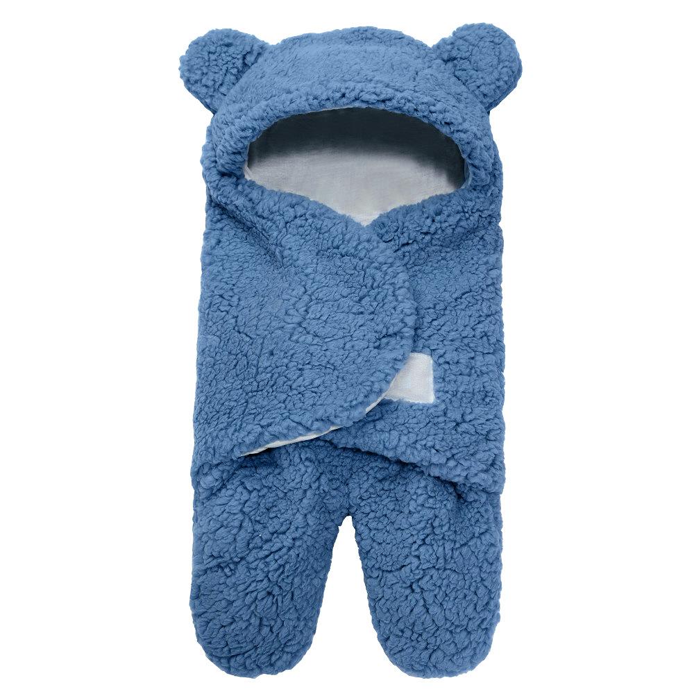 MomLittles Plush Split-Leg Sleep Sack,Warm Winter Baby Walker Sleepsuit with Feet