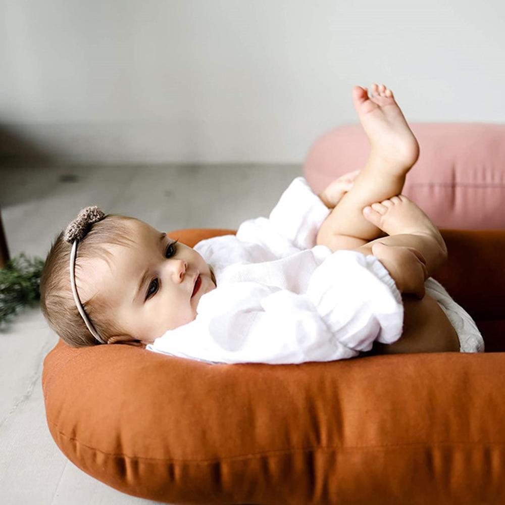 Breathable Baby Lounger Nest Snuggle Design,Portable Cotton Travel Bed for Newborn Co-Sleeping