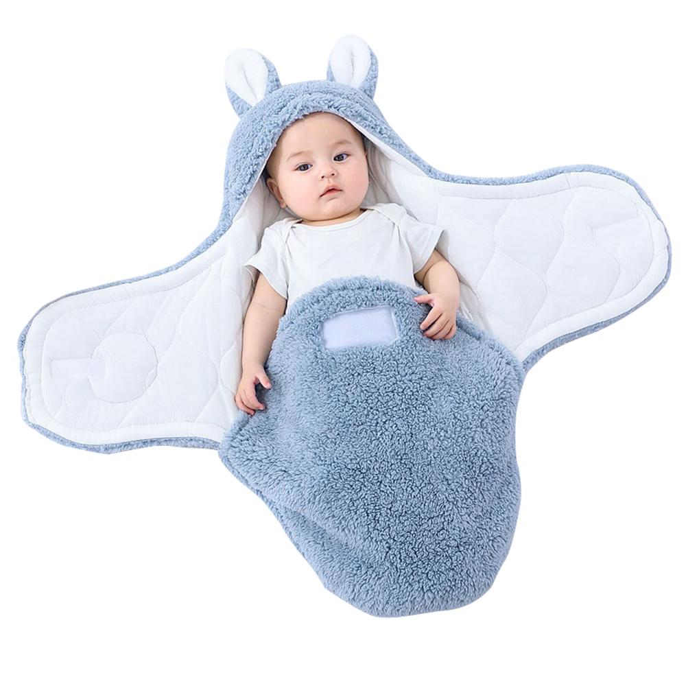 Sherpa Baby Sleep Sack Soothing Swaddle Wrap for Newborns 0-6M