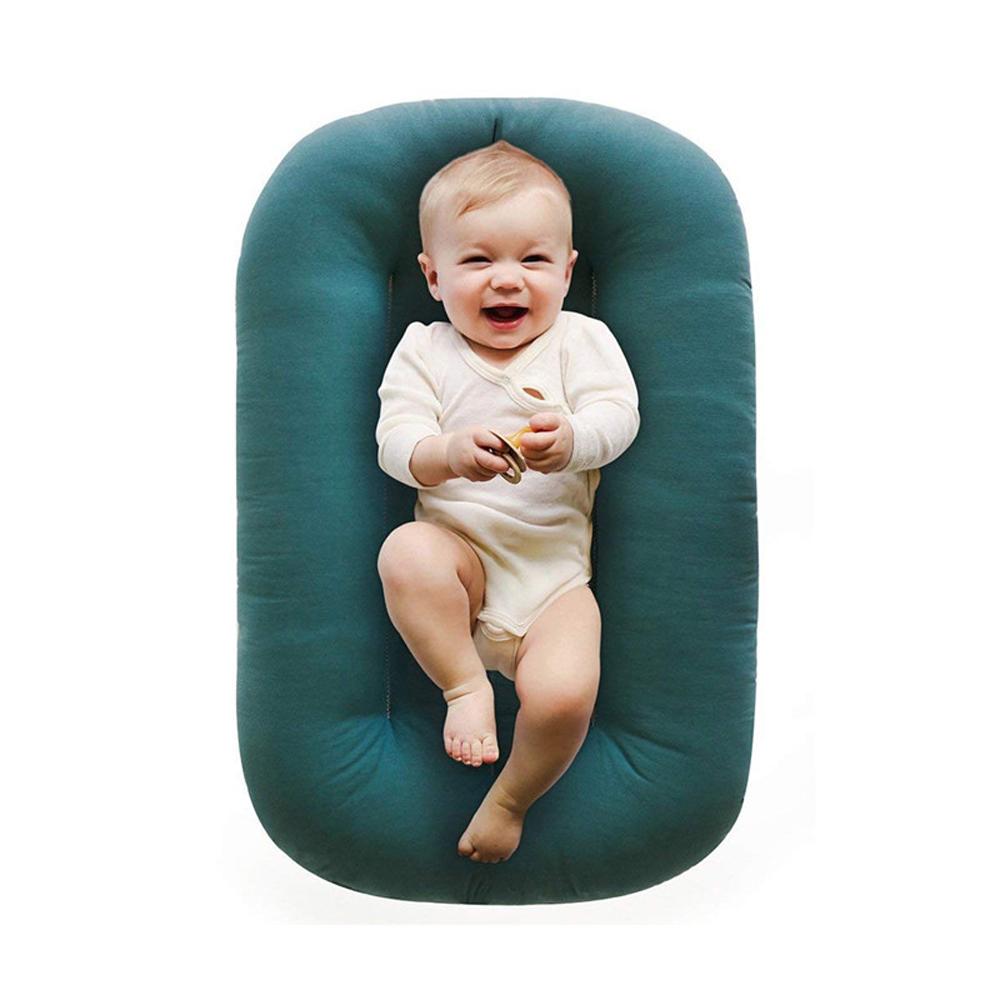 Breathable Baby Lounger Nest Snuggle Design,Portable Cotton Travel Bed for Newborn Co-Sleeping