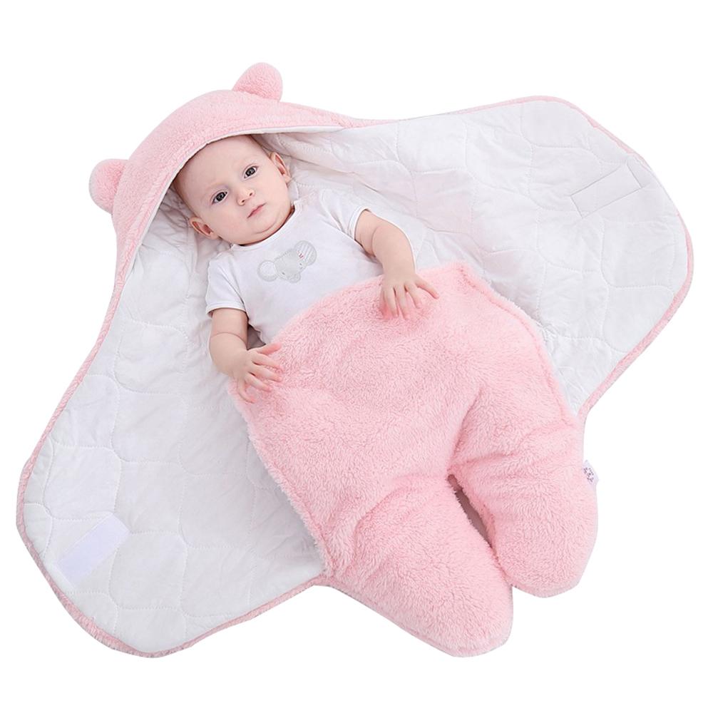 Sherpa Baby Sleep Sack Soothing Swaddle Wrap for Newborns 0-6M
