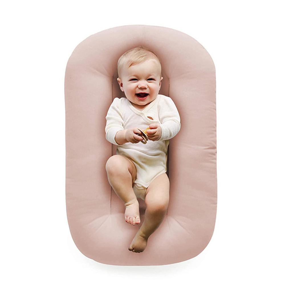 Breathable Baby Lounger Nest Snuggle Design,Portable Cotton Travel Bed for Newborn Co-Sleeping